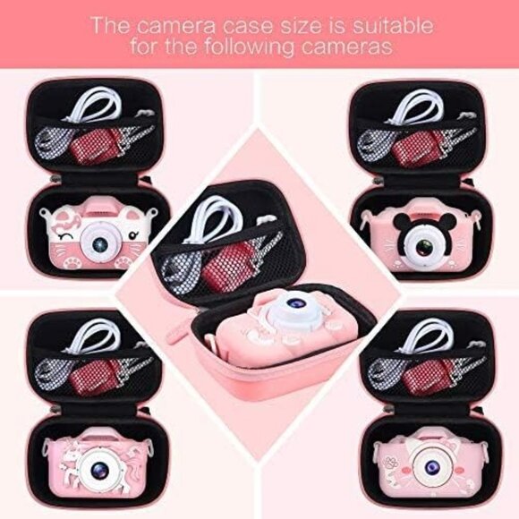 Pink hard Camera Case - Protect Your Digital Camera | universal zip close kids - Picture 4 of 6